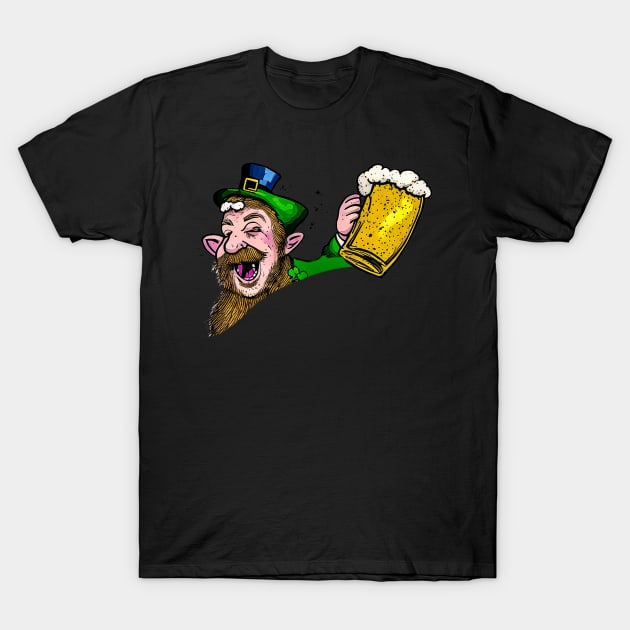 St Patrick's Day Leprechaun T-Shirt by ArtShare